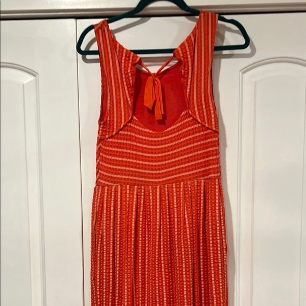 Anthropologie women’s medium retro ribbon midi dress by postmark XS - Picture 7 of 10